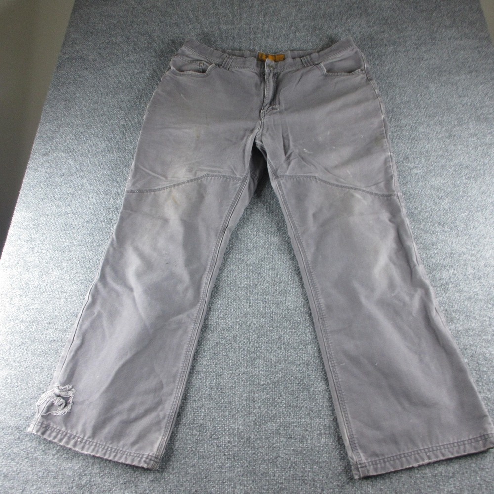 Under Armour‎ Pants Mens 40x30 Gray Canvas Straight Leg Double Knee Workwear